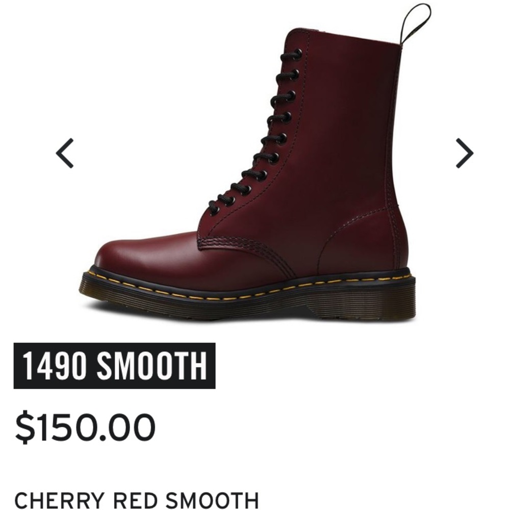 Dr. Martens 1490 “Red Cherry Smooth”